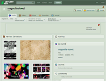 Tablet Screenshot of magnolia-street.deviantart.com