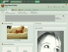 Tablet Screenshot of pies-toes-n-soles.deviantart.com