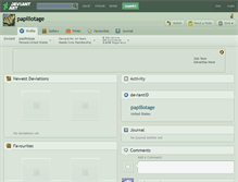 Tablet Screenshot of papillotage.deviantart.com