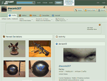 Tablet Screenshot of draconis207.deviantart.com