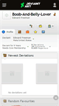 Mobile Screenshot of boob-and-belly-lover.deviantart.com