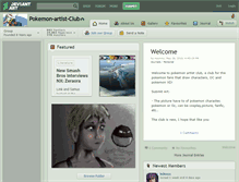 Tablet Screenshot of pokemon-artist-club.deviantart.com