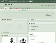 Tablet Screenshot of darkichigocat.deviantart.com