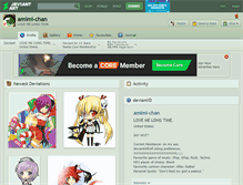 Tablet Screenshot of amimi-chan.deviantart.com
