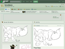 Tablet Screenshot of furryfailure.deviantart.com