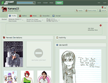 Tablet Screenshot of kamara23.deviantart.com