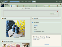 Tablet Screenshot of chinku.deviantart.com