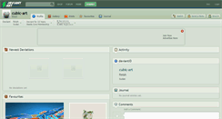 Desktop Screenshot of cubic-art.deviantart.com
