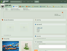 Tablet Screenshot of cubic-art.deviantart.com