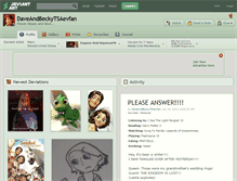 Tablet Screenshot of daveandbeckytsaevfan.deviantart.com