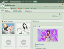 Tablet Screenshot of gordofreeman.deviantart.com