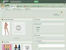 Tablet Screenshot of koulas.deviantart.com