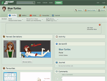 Tablet Screenshot of blue-turtles.deviantart.com