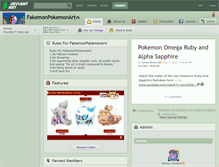 Tablet Screenshot of fakemonpokemonart.deviantart.com