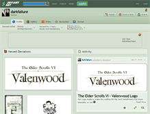Tablet Screenshot of darkfailure.deviantart.com