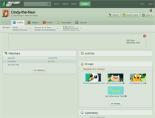 Tablet Screenshot of cindy-the-faun.deviantart.com