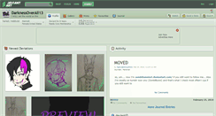 Desktop Screenshot of darknessoverall13.deviantart.com
