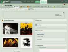 Tablet Screenshot of mr-cyniko.deviantart.com