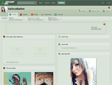 Tablet Screenshot of katiecatkatiee.deviantart.com