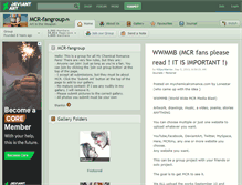 Tablet Screenshot of mcr-fangroup.deviantart.com