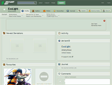 Tablet Screenshot of exolight.deviantart.com