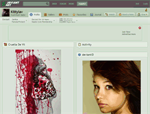 Tablet Screenshot of kittylav.deviantart.com