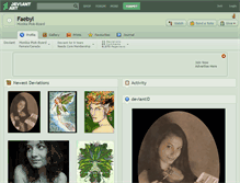 Tablet Screenshot of faebyl.deviantart.com