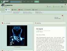 Tablet Screenshot of creatorivm.deviantart.com