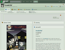Tablet Screenshot of invaderraf.deviantart.com