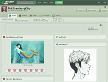 Tablet Screenshot of pinkstrawberrykitty.deviantart.com