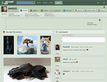 Tablet Screenshot of jmagus.deviantart.com