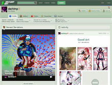 Tablet Screenshot of dachimp.deviantart.com