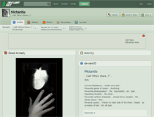 Tablet Screenshot of nictantia.deviantart.com
