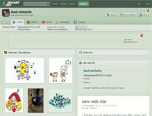 Tablet Screenshot of mad-moiselle.deviantart.com