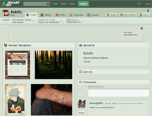 Tablet Screenshot of dub0is.deviantart.com