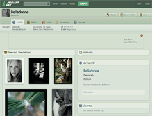 Tablet Screenshot of belladonne.deviantart.com
