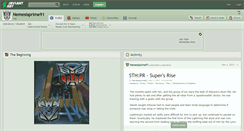 Desktop Screenshot of nemesisprime91.deviantart.com