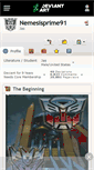 Mobile Screenshot of nemesisprime91.deviantart.com