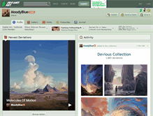 Tablet Screenshot of moodyblue.deviantart.com