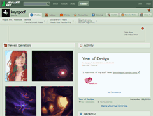 Tablet Screenshot of keyzpoof.deviantart.com