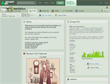 Tablet Screenshot of morigirls.deviantart.com