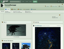 Tablet Screenshot of emeraldrampage.deviantart.com