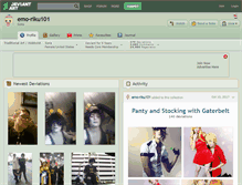Tablet Screenshot of emo-riku101.deviantart.com