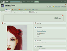 Tablet Screenshot of barbara-castro.deviantart.com