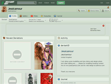 Tablet Screenshot of jessicamour.deviantart.com