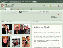 Tablet Screenshot of lilscreamer29.deviantart.com