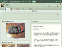 Tablet Screenshot of malkyre.deviantart.com