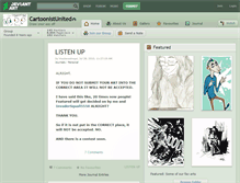 Tablet Screenshot of cartoonistunited.deviantart.com