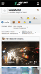 Mobile Screenshot of lalalabelle.deviantart.com