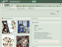 Tablet Screenshot of irislight.deviantart.com